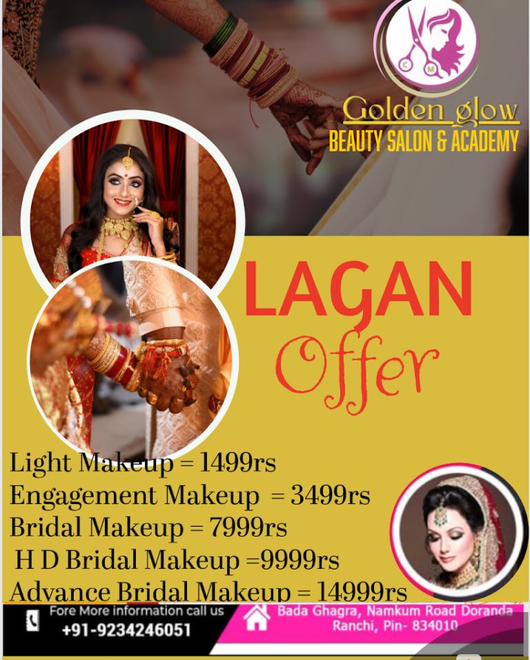 CM Golden Glow Beauty salon and academy Salon in Ghagra Ranchi img11 768x956
